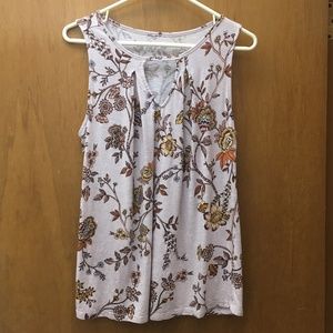 Maurices floral tank blouse